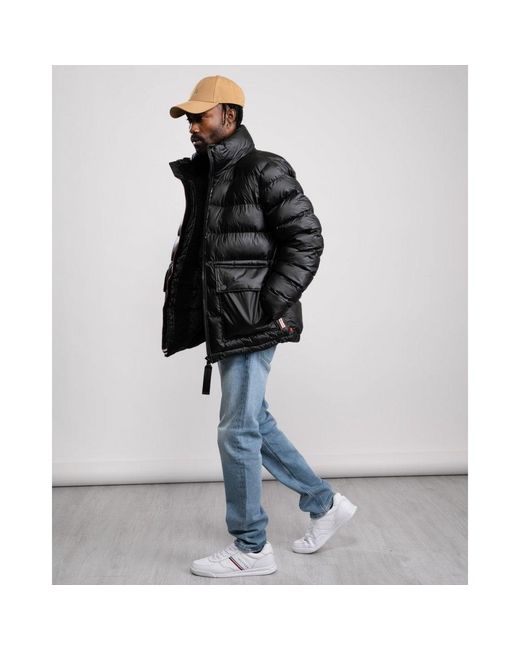 Hunter White Rubberised Puffer Jacket for men
