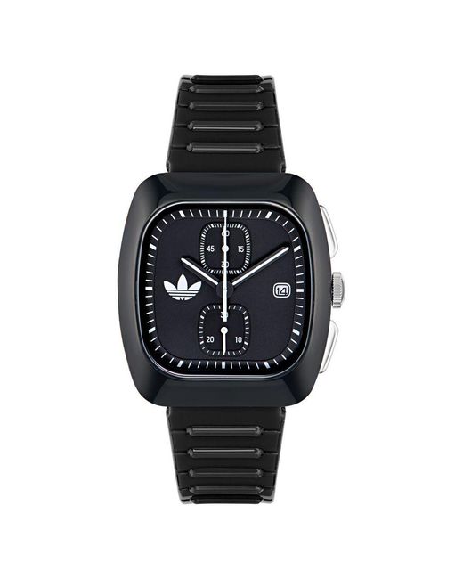 Adidas Originals Black Retro Wave Two Chrono Watch Aosy24533