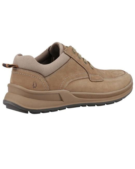 Hush Puppies Brown Adam Nubuck Lace Up Trainers for men