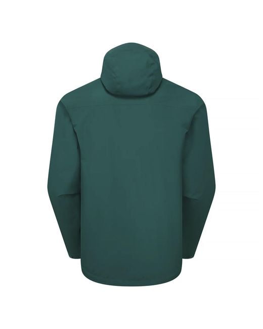 Sprayway Green Waterproof Outdoor Jacket With Hood Windproof Rain Shell Coat for men