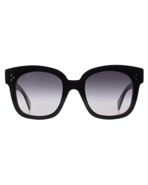 Céline Black Celine Square Shiny Smoke Gradient New Audrey Cl4002Un