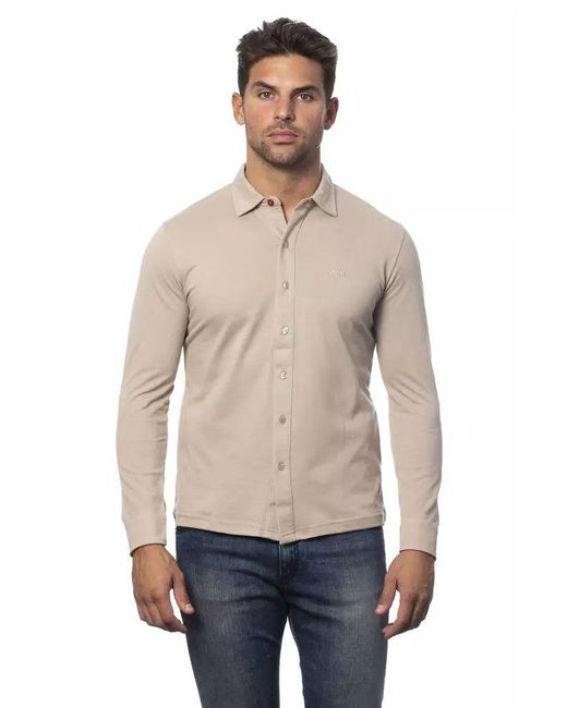 Verri Langarm-Strickshirt Freizeit in Natural für Herren