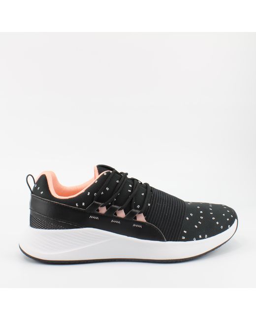 Under Armour Black Charged Breathe Mcprint Textile Trainers 3023222 001