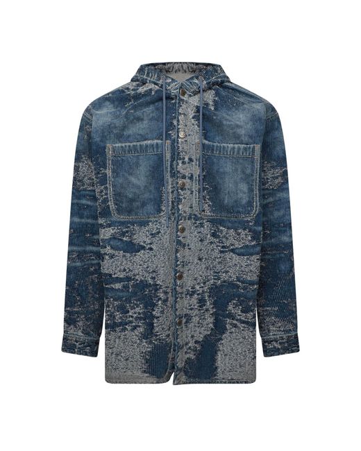 DIESEL Blue D Dewnys Hood for men