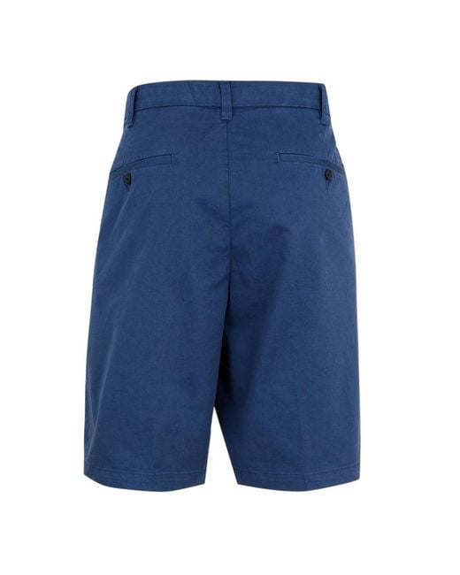 Timberland Blue Claremont Twill Straight Chino Shorts (Dark Denim) for men