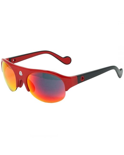 Moncler Red Ml0050 68C Sunglasses for men