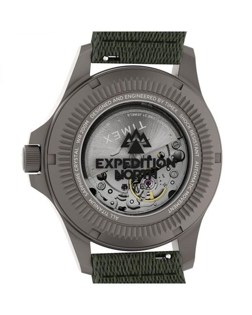 Timex Gray Expedition North Automatic Watch Tw2V95300 Fabric for men