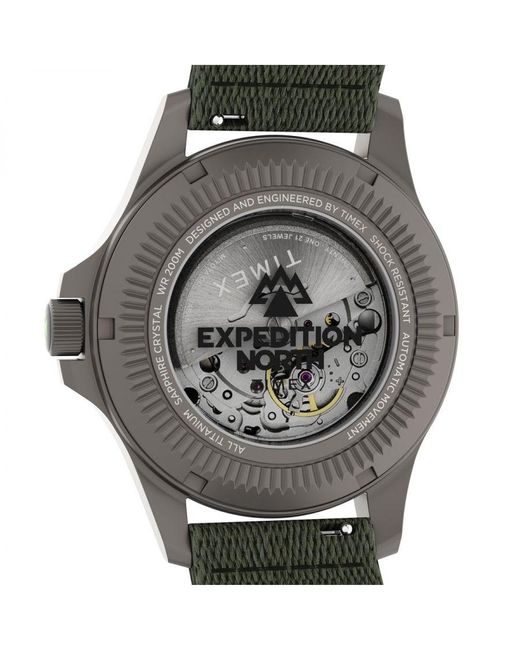 Timex Expedition North Automatic Watch Tw2V95300 Fabric in Grey for Men