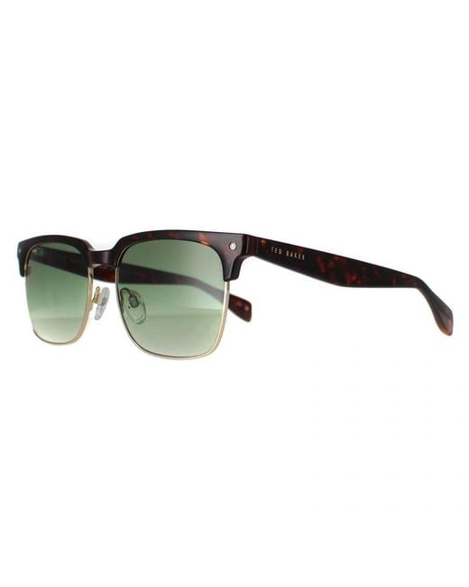 Ted Baker Green Semi Rimless Dark Demi Gradient Tb1681 Floyd for men