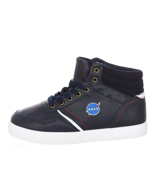 NASA Blue Csk5 High Style Lace-Up Sports Shoes for men