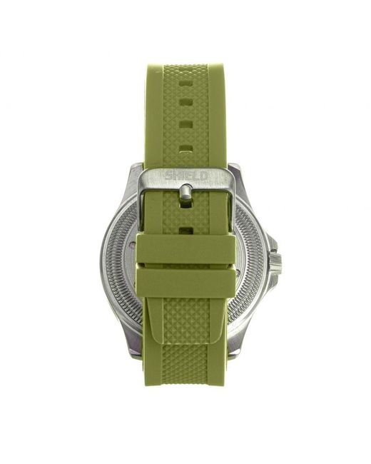 Shield Green Freedive Strap Watch W/Date for men
