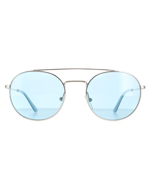 Calvin Klein Blue Round Nickel Solid Light Ck18116S