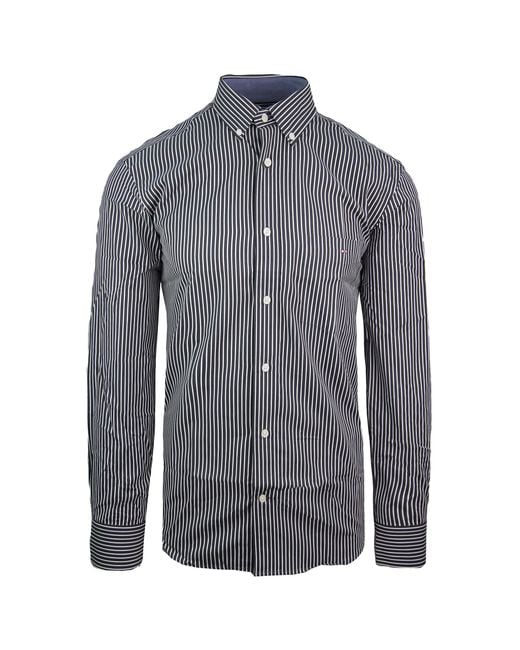 Eden Park Blue Paris Regular Shirt Cotton for men