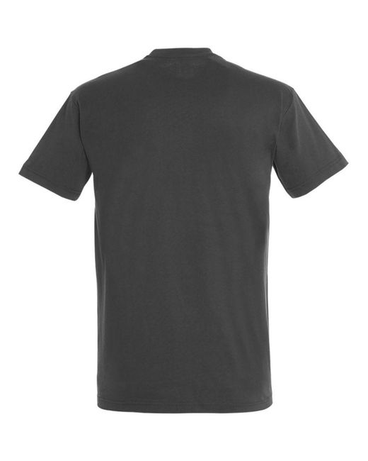 Sol's Gray Imperial Heavyweight Short Sleeve T-Shirt (Dark) for men