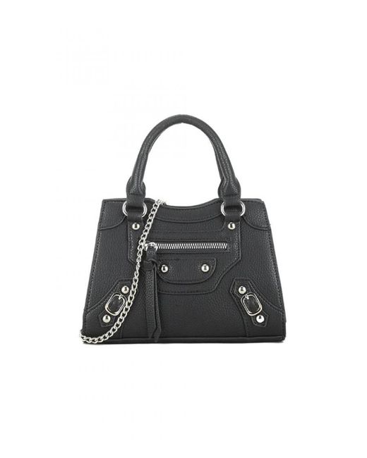 Where's That From Black 'River' Top Handle Bag With Classic Appeal
