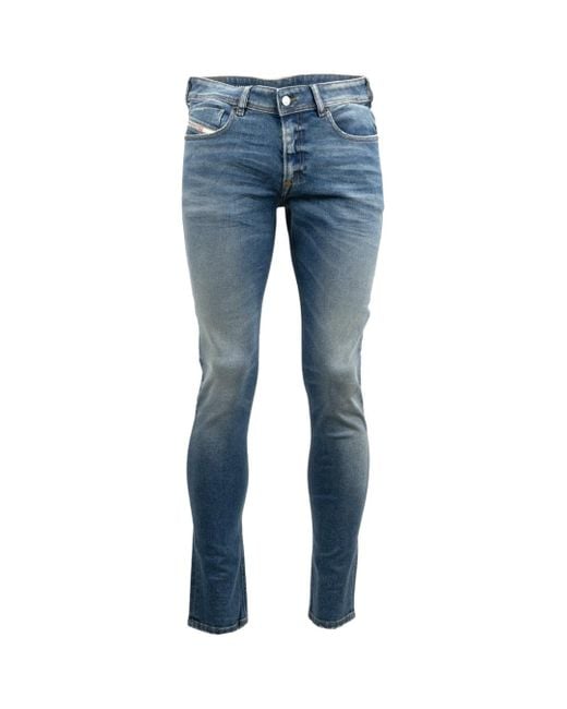 DIESEL Blue Sleenker Skinny Jeans (Faded) for men