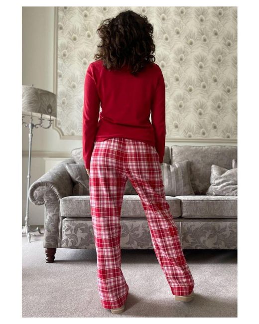 Gap Red Pyjama Flannel Sleep Set