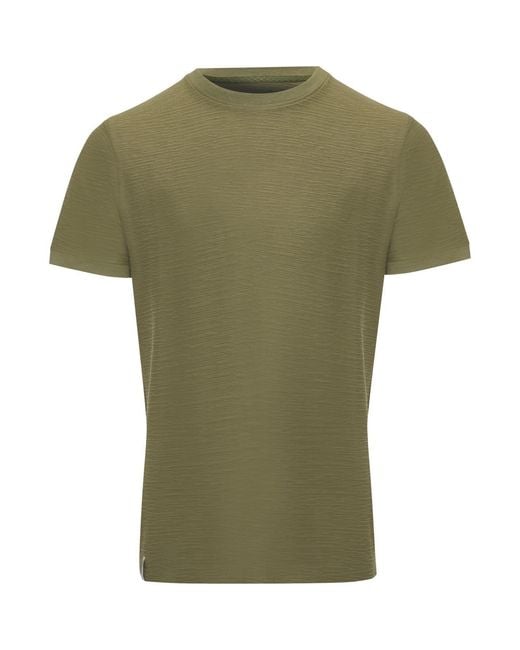 Threadbare Green Falkland Regular Fit Crew Neck T-Shirt for men