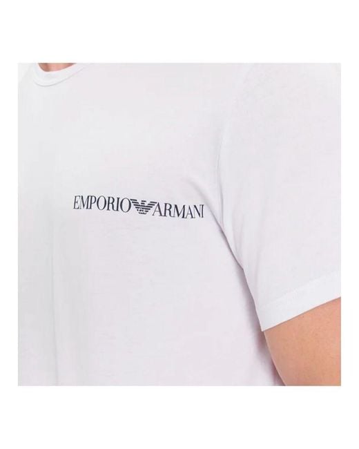 Emporio Armani T-shirt Pack X2 Eagle in het Blue voor heren
