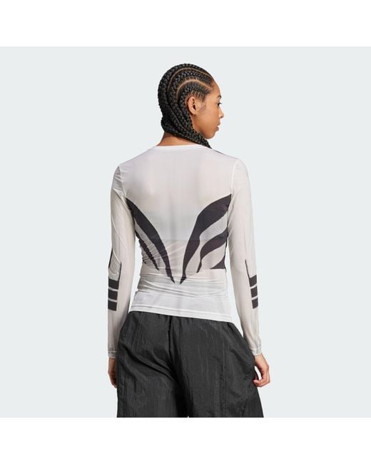 Adidas Originals Black Atlanta Sublimation Print Long Sleeve Tee