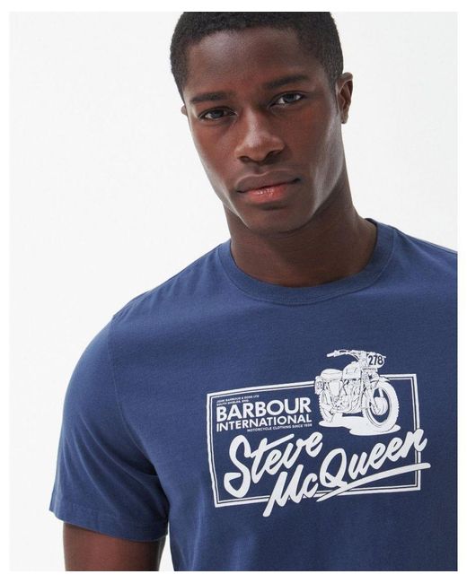 Barbour Blue Eddie T-Shirt for men