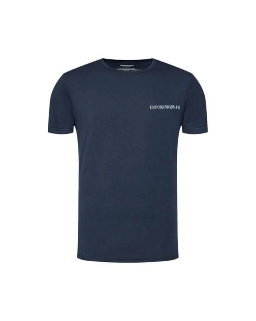 Emporio Armani T-shirt Pack X2 Eagle in het Blue voor heren
