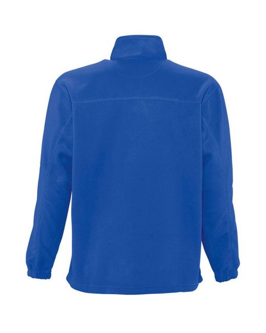 Sol's Blue Ness Zip Neck Anti-Pill Fleece Top (Royal) for men