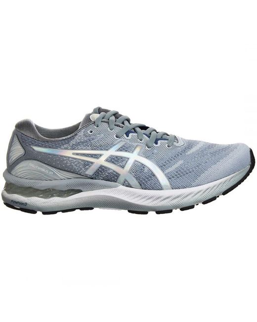 Asics Blue Gel-Nimbus 23 Platinum Running Trainers for men