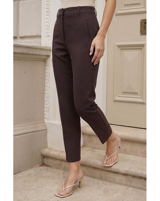 Roman Natural Short Straight Leg Stretch Trouser