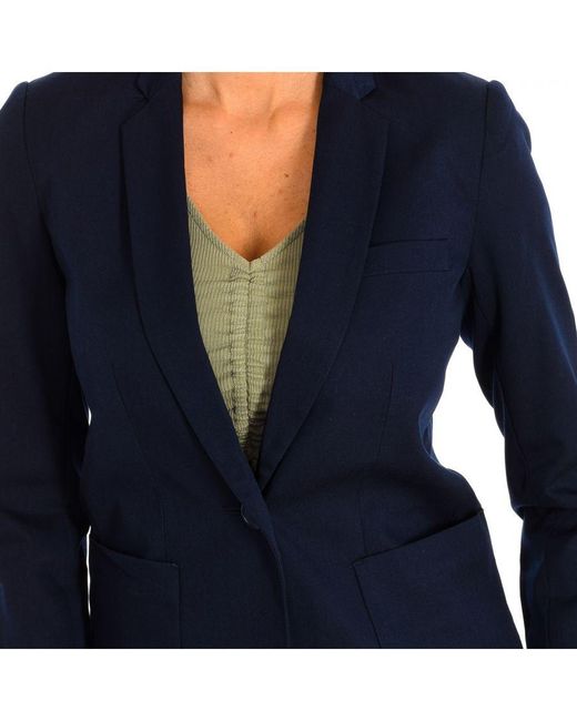 Karl Marc John Blue Long Sleeve Slim Fit Blazer 9062