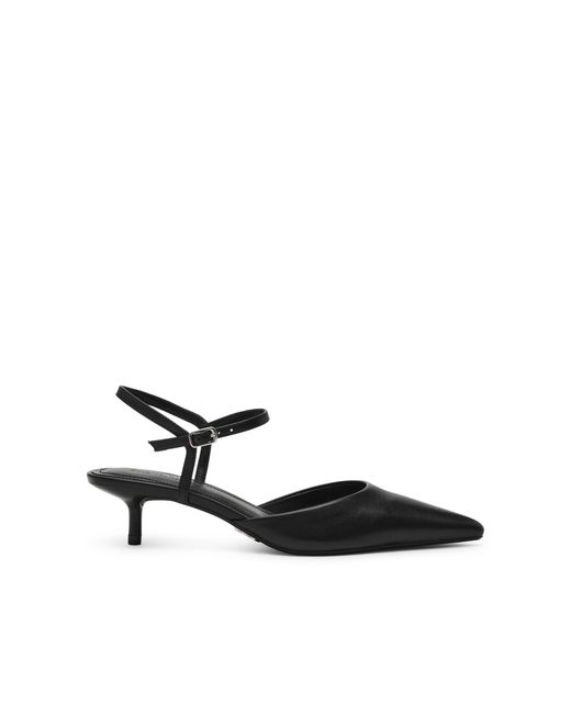 Steve Madden Black Leather Adelaide 017 Heels