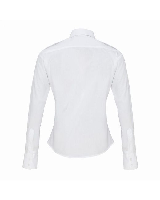 PREMIER White Ladies Long-Sleeved Pilot Shirt