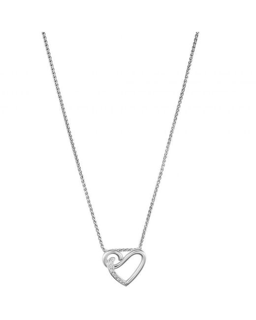 Orphelia Metallic 'Ida' 925 Sterling Chain With Pendant