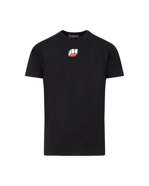 Unlike Humans Black Cube Logo T-Shirt for men