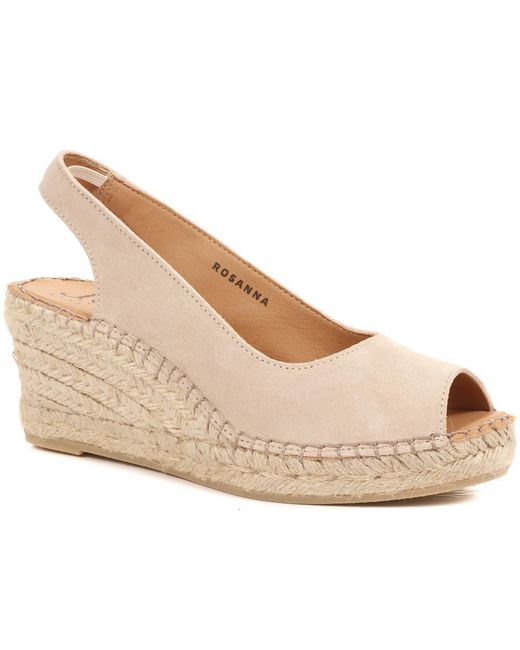 Jones Bootmaker Natural Rosanna Slingback Wedges