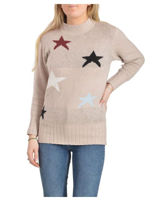 love knitwear Natural Stars & Stripes Jumper