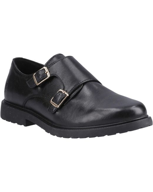Hush Puppies Black Verity Leather Shoes