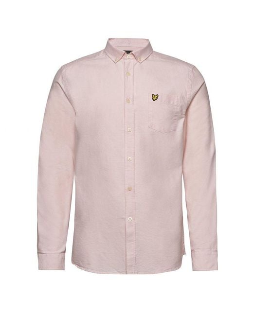 Lyle & Scott Pink Oxford Shirt for men