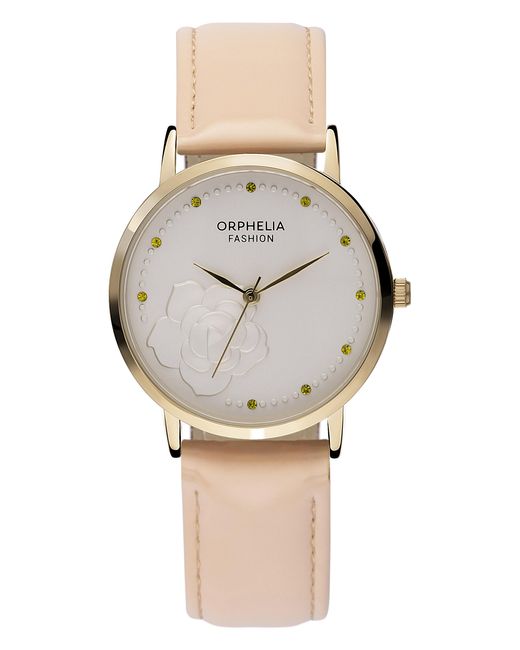 Orphelia Black Fashion Petal Blossom Watch Of711901 Leather