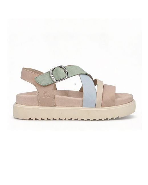 Rieker Metallic V5663 Ankle Strap Sandals Multi
