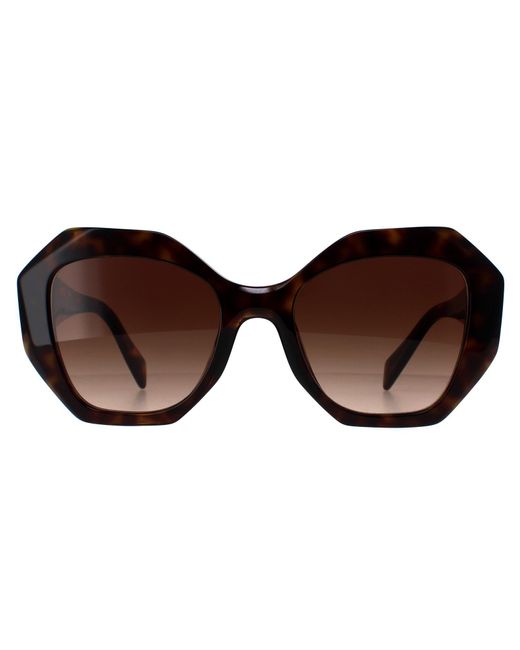 Prada Brown Round Tortoise Gradient Pr16Ws