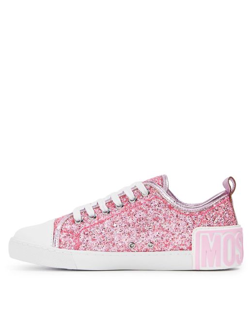 Moschino Pink Low Top Trainers