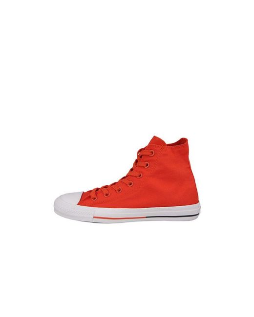 Converse Red Chuck Taylor All Star Hi Plimsolls Canvas for men