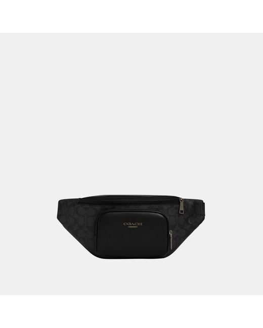 COACH Black Racer Small Belt Bag for men