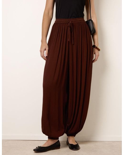 Blue Vanilla Brown Balloon Trousers