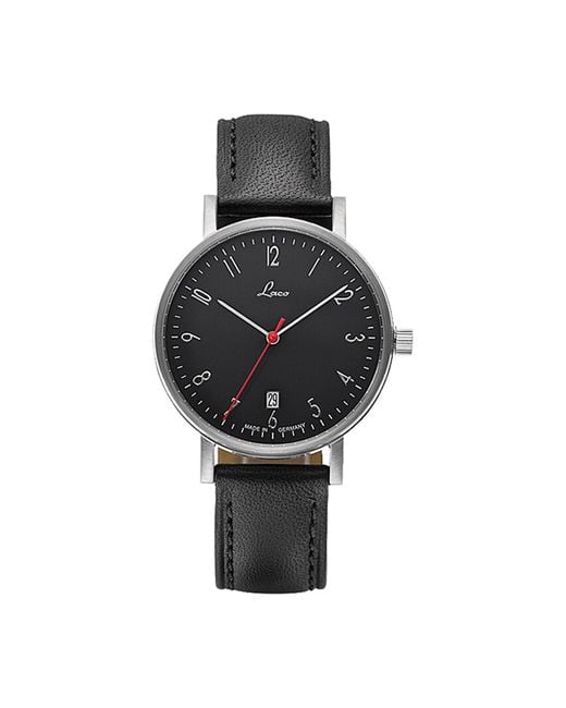 Laco Black Automatic Mechanical Watch With Date,Classic Series,862070