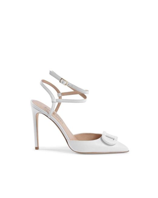 Dee Ocleppo White Pandora Pump- Leather (Archived)