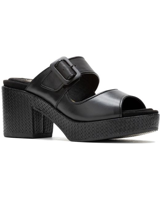 Hush Puppies Black Poppy Ladies Heeled Sandals