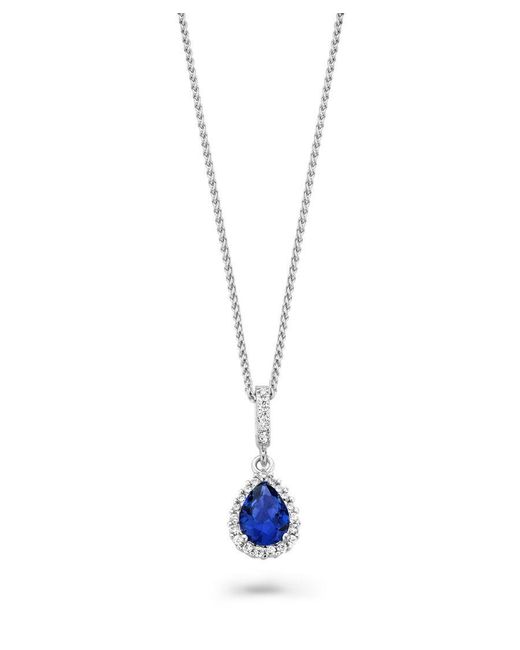 Orphelia Blue 'Enora' 925 Sterling Chain With Pendant