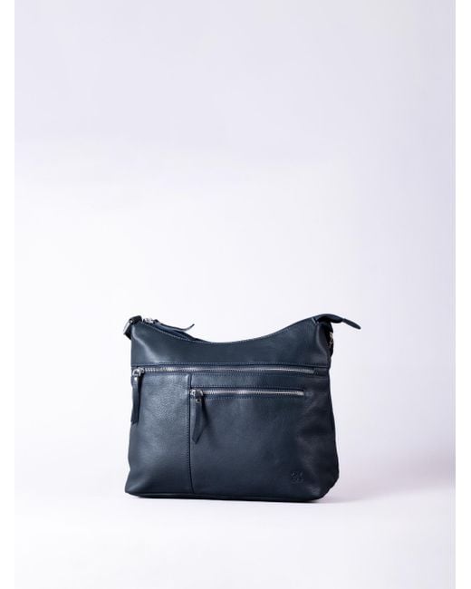 Lakeland Leather Blue Winleigh Shoulder Bag